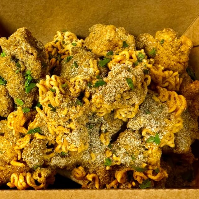 BONELESS Double Crunch Fried Chicken.