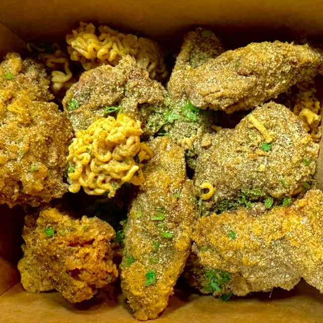 Double Crunch Fried Chicken Wings.