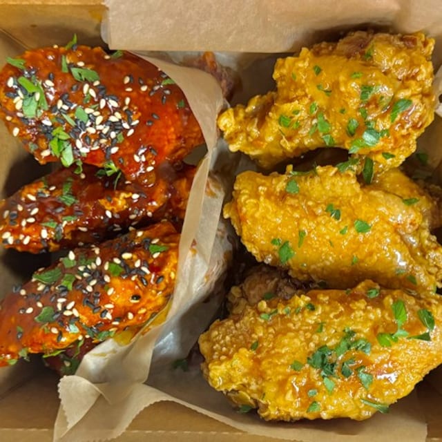 Half&Half Fried Chicken Wings.