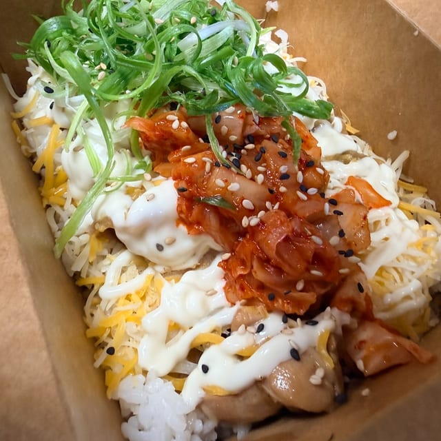 Miso Butter Chicken Rice Bowl.